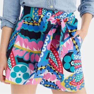 J. Crew Tie-waist Shorts Ratti Kaleidoscope (4)
